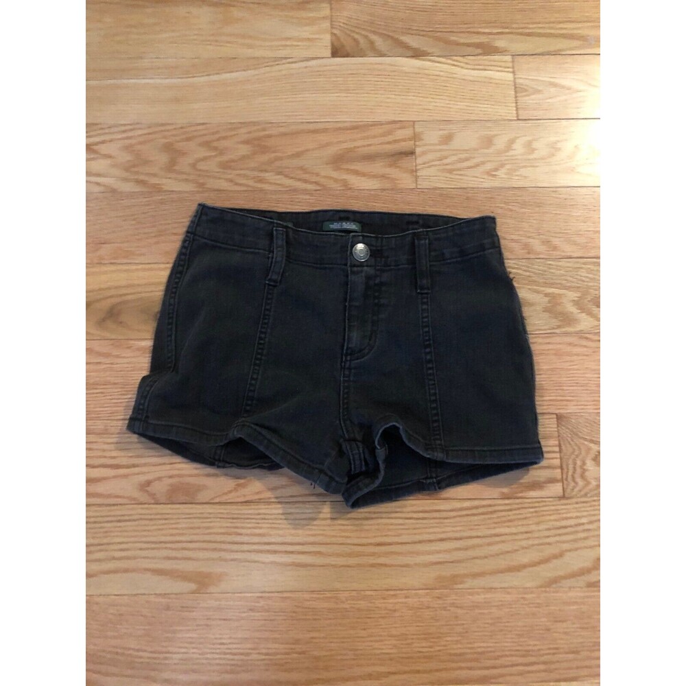Wild Fable Super High Rise Shorts Black Distressed Size 0 Pre-Owned